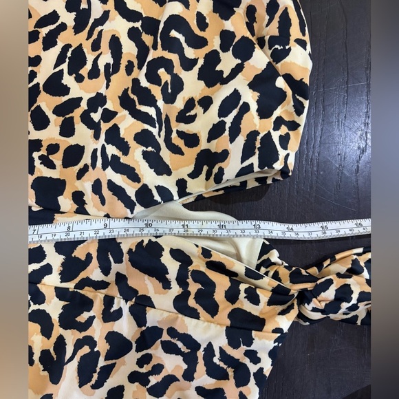 Eloquii Cheetah/Leopard Print Cut Out One Piece Bathing Suit Size 16 - Picture 12 of 13